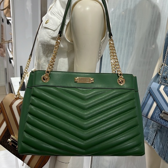 Michael Kors Whitney Women Ladies Medium Tote Shoulder Handbag Bag Purse Green - Picture 9 of 16